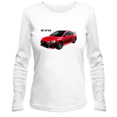 Жіночий лонгслів з лого Mitsubishi EVO