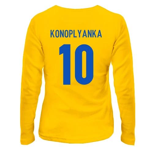 Жіночий лонгслів, Жовтий, Євгеній Коноплянка