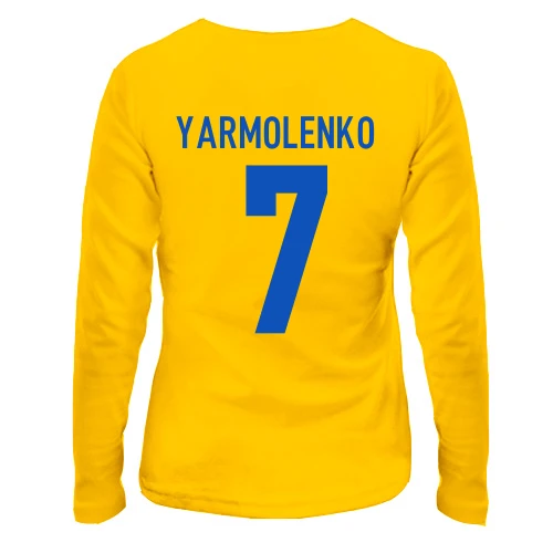 Жіночий лонгслів, Жовтий, Андрій Ярмоленко