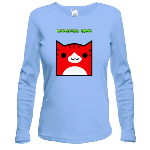 Женский лонгслив GEOMETRY DASH CAT SKIN
