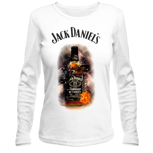 Жіночий лонгслів, Білий, Jack Daniels (2)
