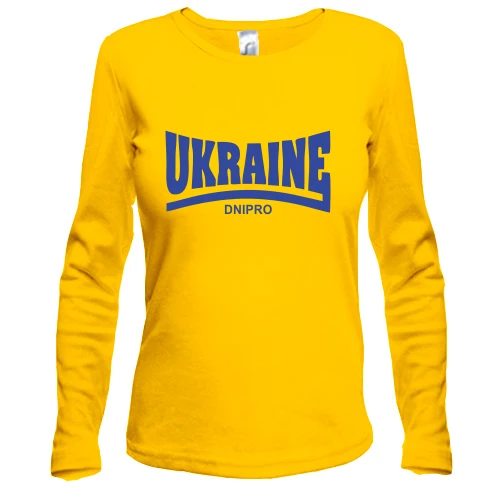Женский лонгслив Ukraine - Dnipro