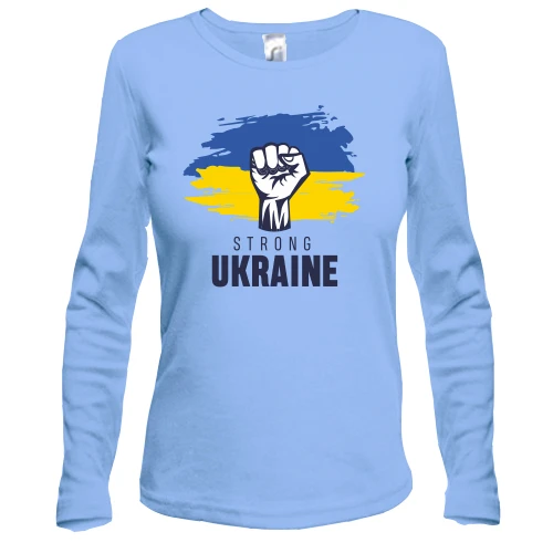 Женский лонгслив Strong Ukraine