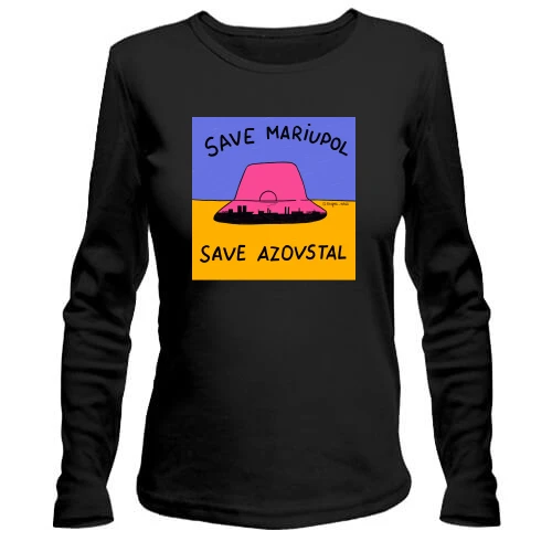Женский лонгслив Save Mariupol - Save Azovstal