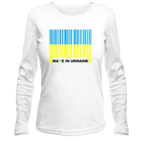 Жіночий лонгслів Made in Ukraine (штрих-код)