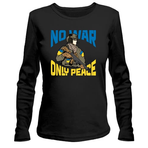 Жіночий лонгслів No war - only peace