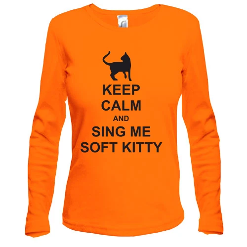 Женский лонгслив Keep calm and song me Soft Kitty