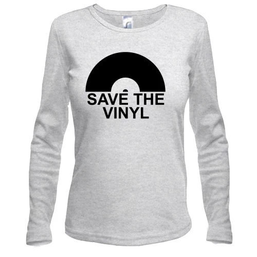 Женский лонгслив Save the vinyl