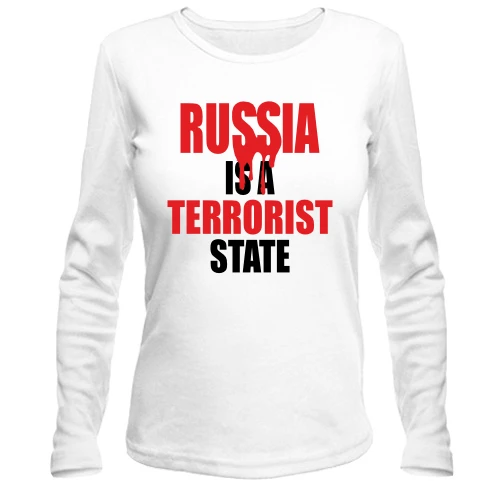 Женский лонгслив Russia is a Terrorist State