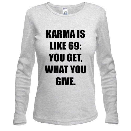 Женский лонгслив Karma