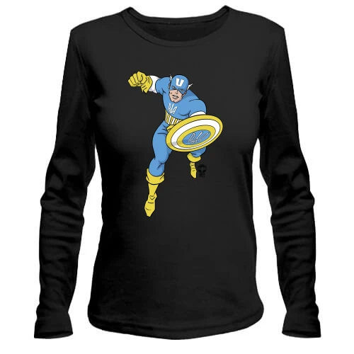 Женский лонгслив Captain Ukraine
