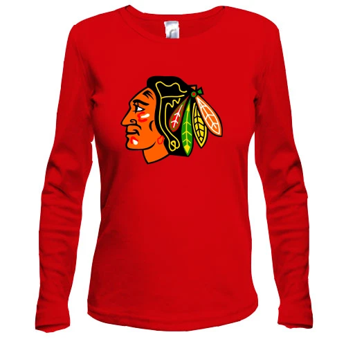 Женский лонгслив с логотипом Chicago Blackhawks