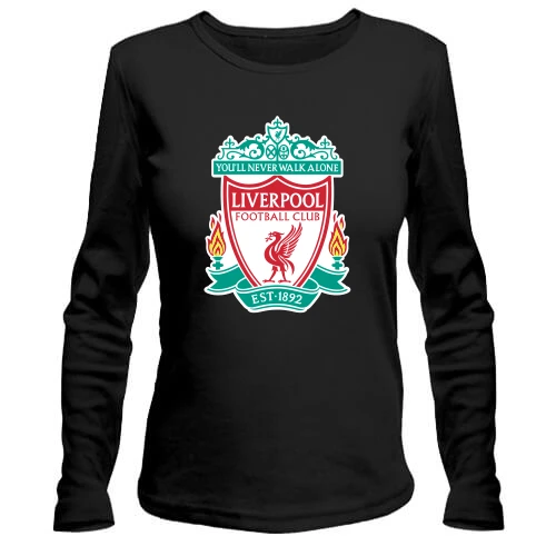 Женский лонгслив с цветной эмблемой Liverpool