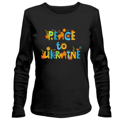 Жіночий лонгслів Peace for Ukraine