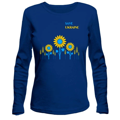 Жіночий лонгслів Save Ukraine