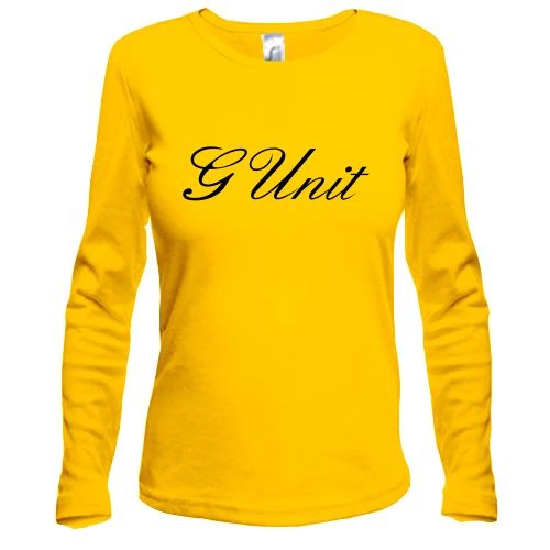 Женский лонгслив, Желтый, G unit