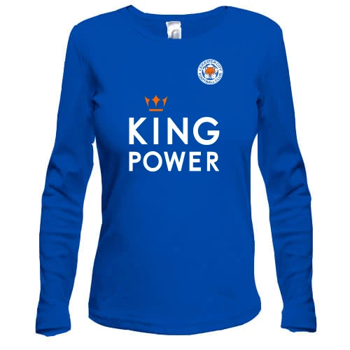 Жіночий лонгслів, Синій, Leicester City - Power King