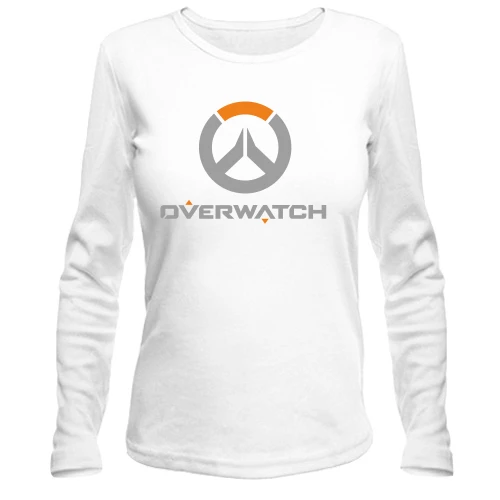 Женский лонгслив, Белый, Overwatch logo
