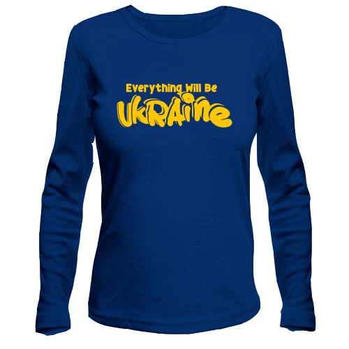 Жіночий лонгслів Eeverything Will Be Ukraine