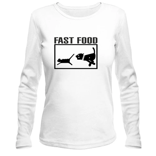 Женский лонгслив Fast food