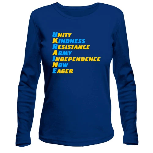 Жіночий лонгслів Unity Kindness Resistance