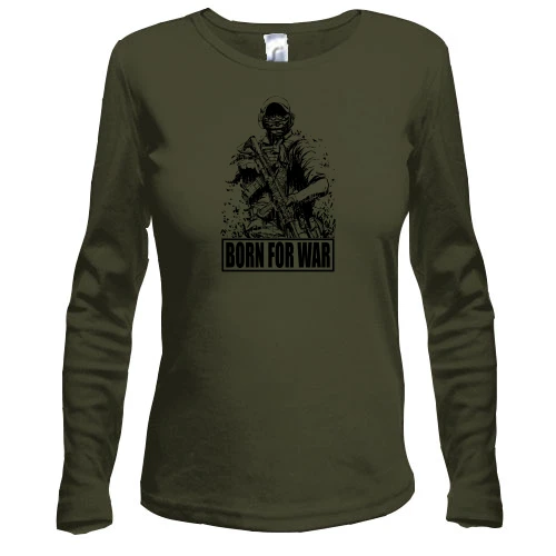 Женский лонгслив Born For War