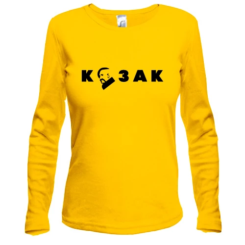 Женский лонгслив с эмблемой КОЗАК