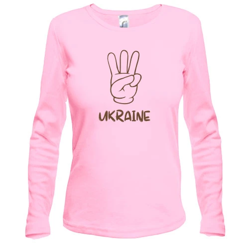 Женский лонгслив Свобода Украине (2)