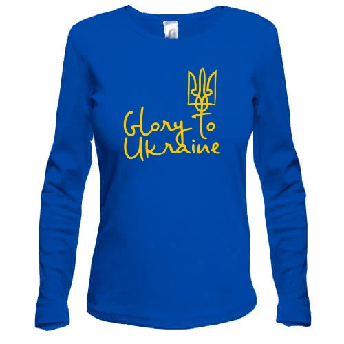 Женский лонгслив Glory to Ukraine (арт_1)