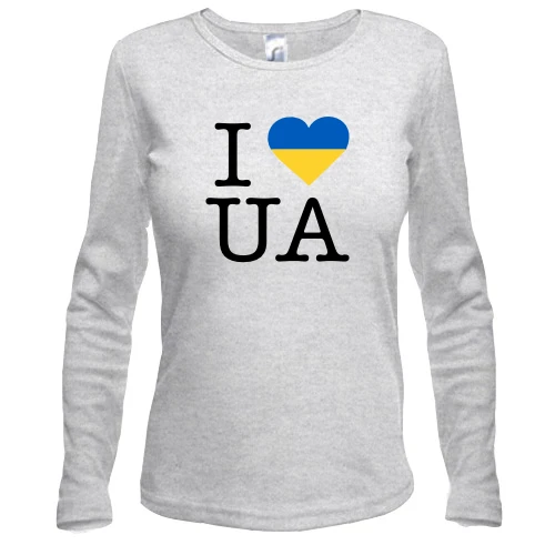 Жіночий лонгслів "I ♥ UA"