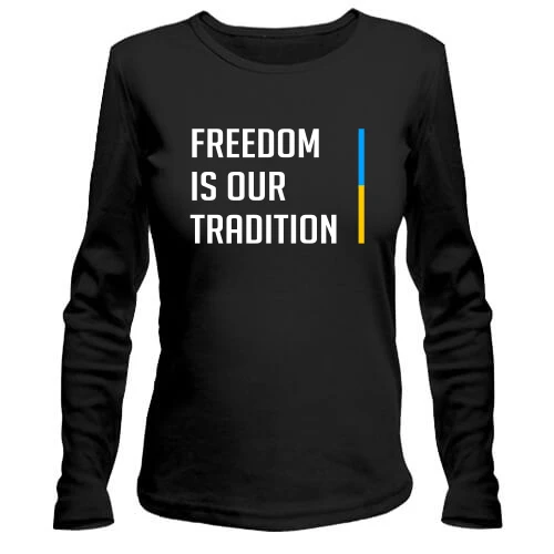 Женский лонгслив Freedom is our tradition