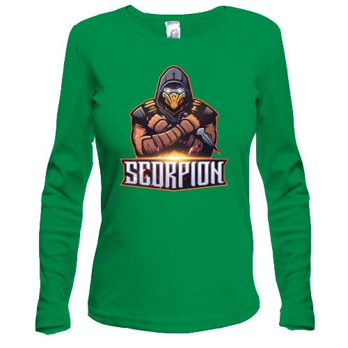 Жіночий лонгслів Mortal Kombat Scorpion