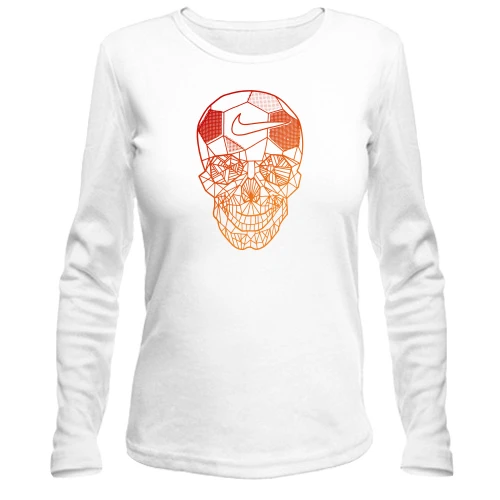 Женский лонгслив "Nike skull"