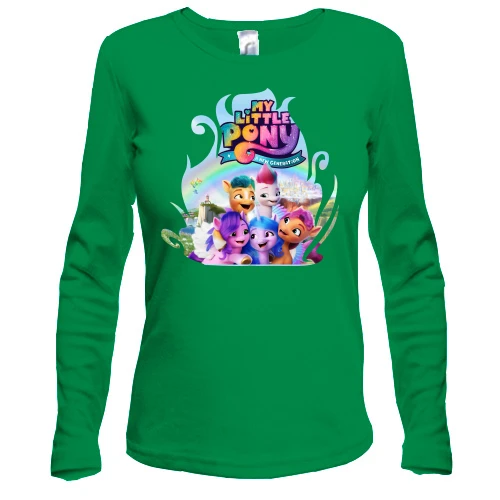 Жіночий лонгслів з героями мультфільму "My little pony"