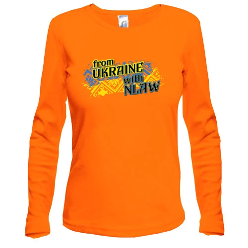 Женский лонгслив "From Ukraine with NLAW"