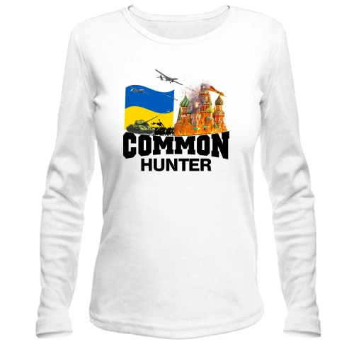 Женский лонгслив Common Hunter с горящей Москвой