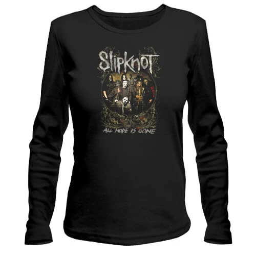 Жіночий лонгслів, чорний, "Slipknot"