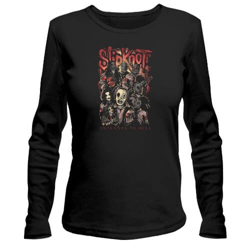 Жіночий лонгслів, чорний, "Slipknot - Antennas to Hell"