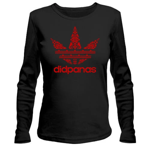 Женский лонгслив, черный, "didpanas"