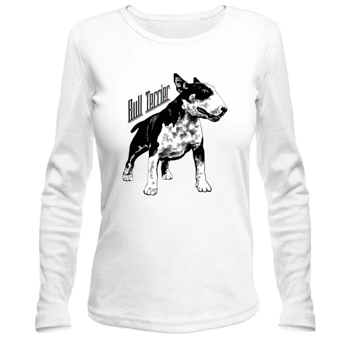 Жіночий лонгслів з бультер'єром "Bull Terrier"