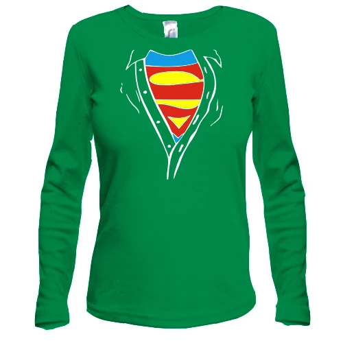 Жіночий лонгслів із секретом - Superman