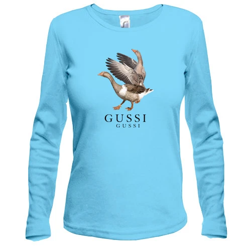 Женский лонгслив GUSSI с двумя гусями