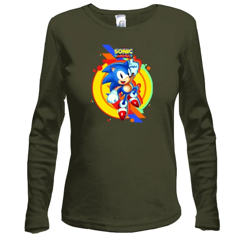 Женский лонгслив "SONIC mania"