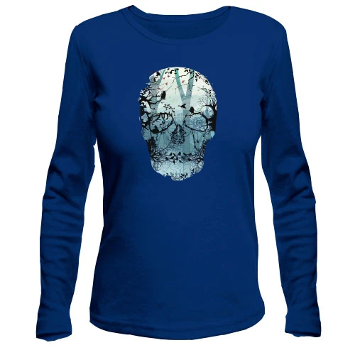 Женский лонгслив "Forest Skull"