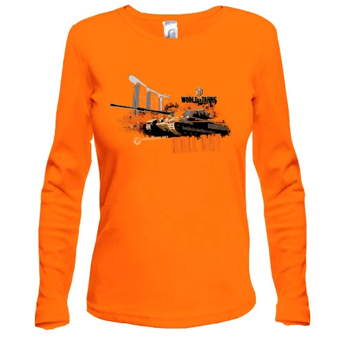 Женский лонгслив "world of tank - roll out"