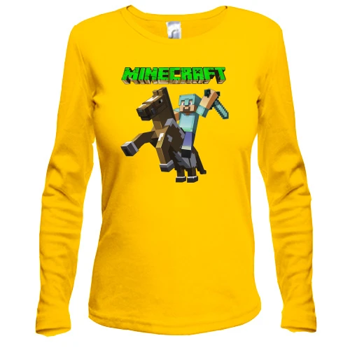 Жіночий лонгслів "Minecraft Horse"