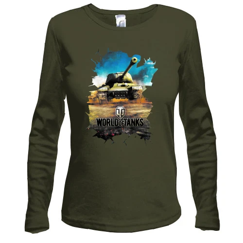 Жіночий лонгслів з танком (World of tanks)