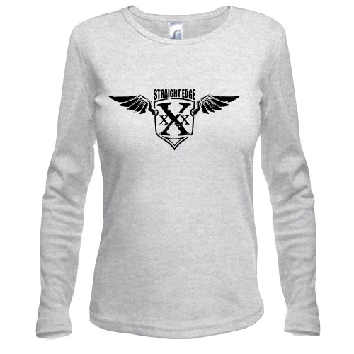 Женский лонгслив Straight edge