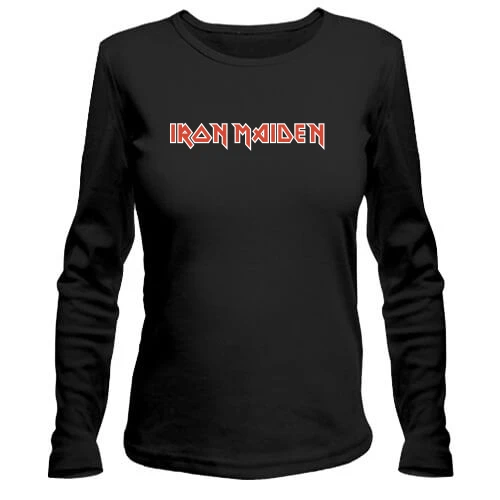 Женский лонгслив, Черный, Iron Maiden к