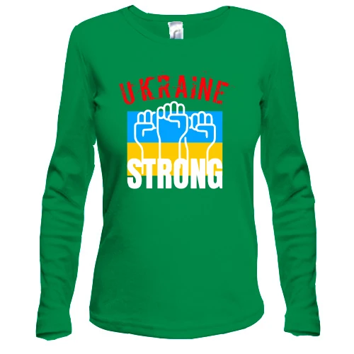 Женский лонгслив "Ukraine Strong"
